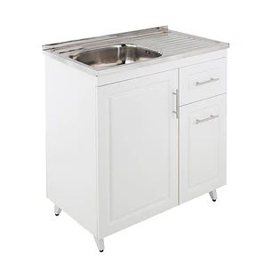 Mueble Cocina con Lavaplatos Acero Inoxidable SMPD80 80x90x50cm