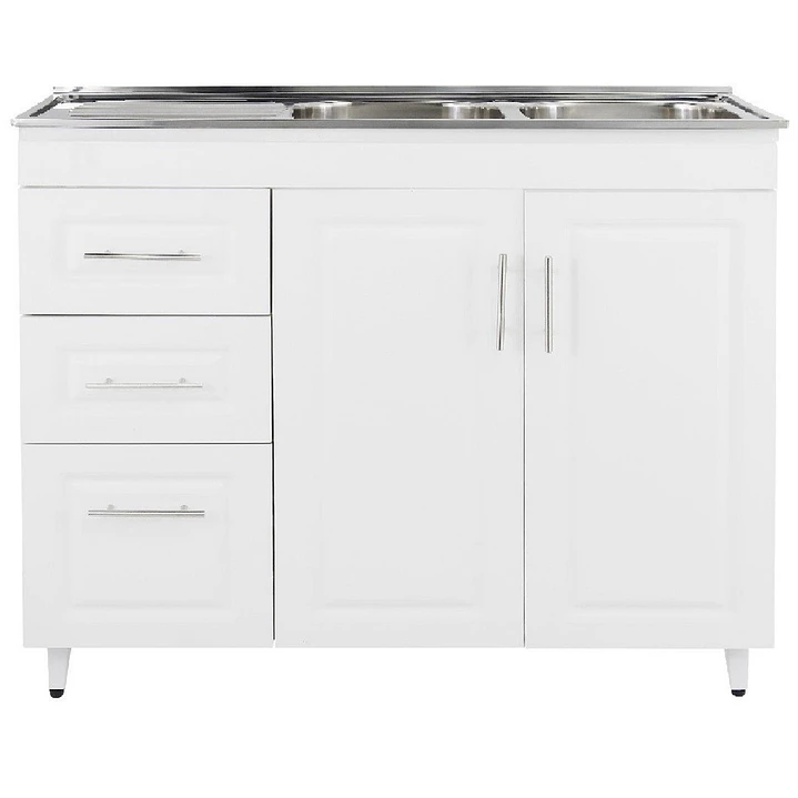 Mueble Cocina con Lavaplatos Acero Inoxidable SMPI120 120x90x50cm 1