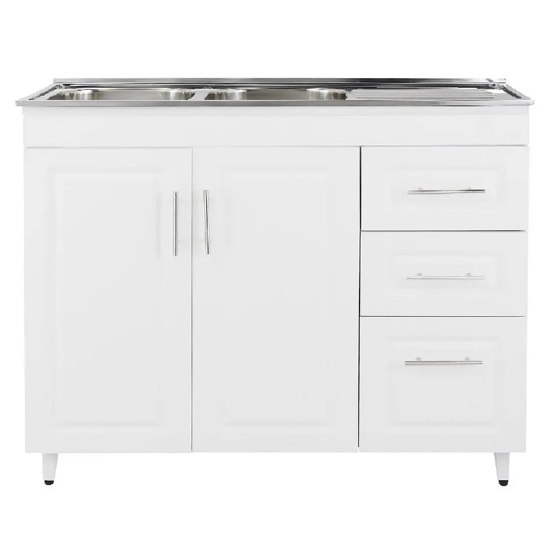Mueble Cocina con Lavaplatos Acero Inoxidable SMPD120 120x90x50cm 1