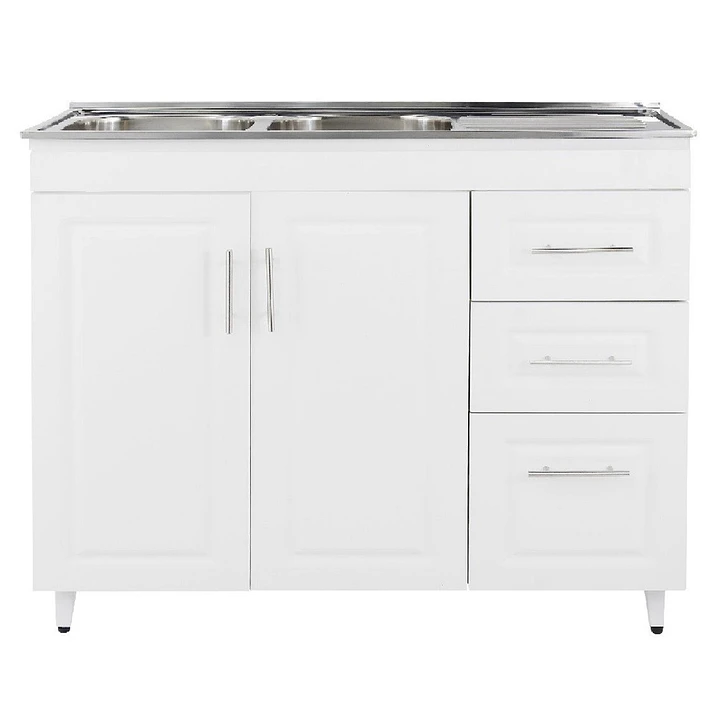 Mueble Cocina con Lavaplatos Acero Inoxidable SMPD120 120x90x50cm 1