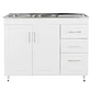 Mueble Cocina con Lavaplatos Acero Inoxidable SMPD120 120x90x50cm - Miniatura 1