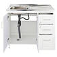 Mueble Cocina con Lavaplatos Acero Inoxidable SMPD100 100x90x50cm - Miniatura 3