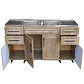 Mueble Cocina con Lavaplatos Acero Inoxidable SMP150WID 150x90x50cm - Miniatura 2