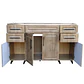 Mueble Cocina con Lavaplatos Acero Inoxidable SMP150WID 150x90x50cm - Miniatura 3