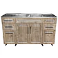 Mueble Cocina con Lavaplatos Acero Inoxidable SMP150WID 150x90x50cm - Miniatura 1