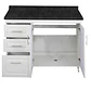 Mueble de Cocina Blanco Izquierdo con Postformado Negro 120cm - Miniatura 2