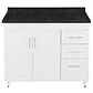 Mueble de Cocina Blanco Derecho con Postformado Negro 120cm - Miniatura 1