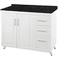 Mueble de Cocina Blanco Derecho con Postformado Negro 120cm - Miniatura 3