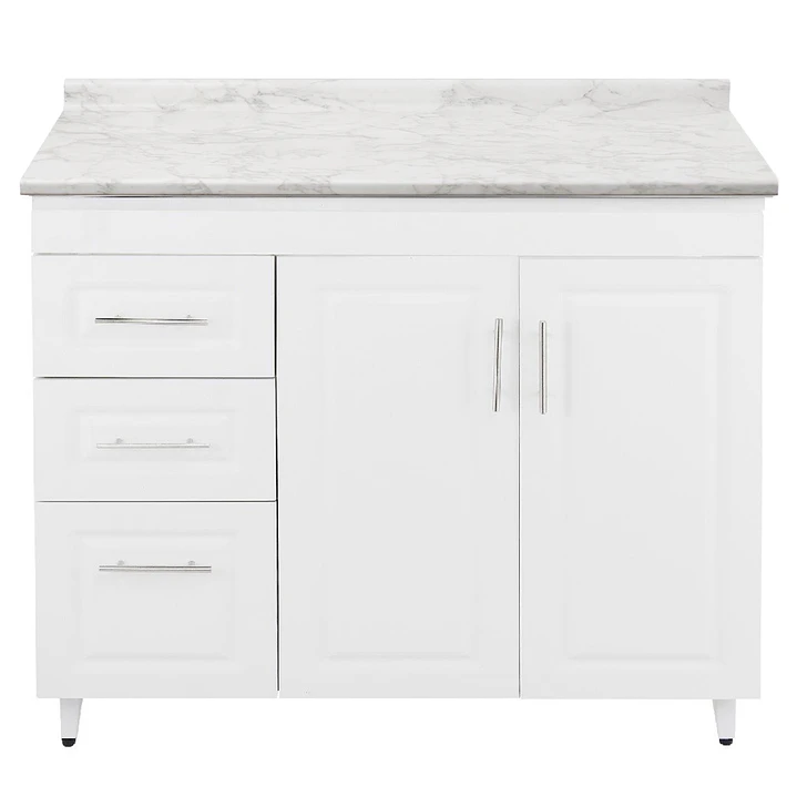 Mueble de Cocina Blanco Izquierdo con Postformado Blanco 120cm 1