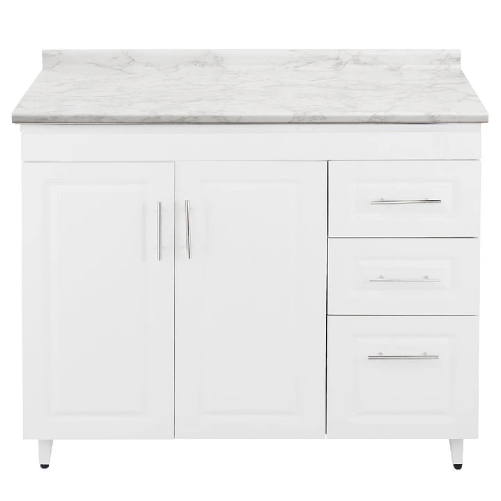 Mueble de Cocina Blanco Derecho con Postformado Blanco 120cm 1