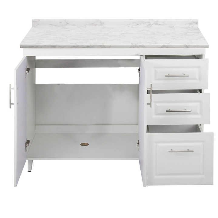 Mueble de Cocina Blanco Derecho con Postformado Blanco 120cm 2