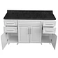 Mueble de Cocina Blanco con Postformado Negro150cm - Miniatura 2