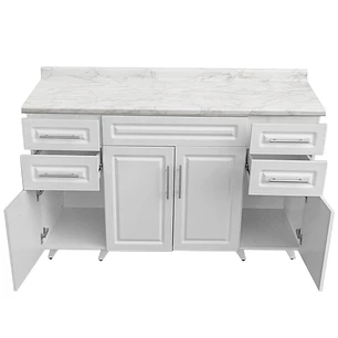 Mueble de Cocina Blanco con Postformado Blanco 150cm