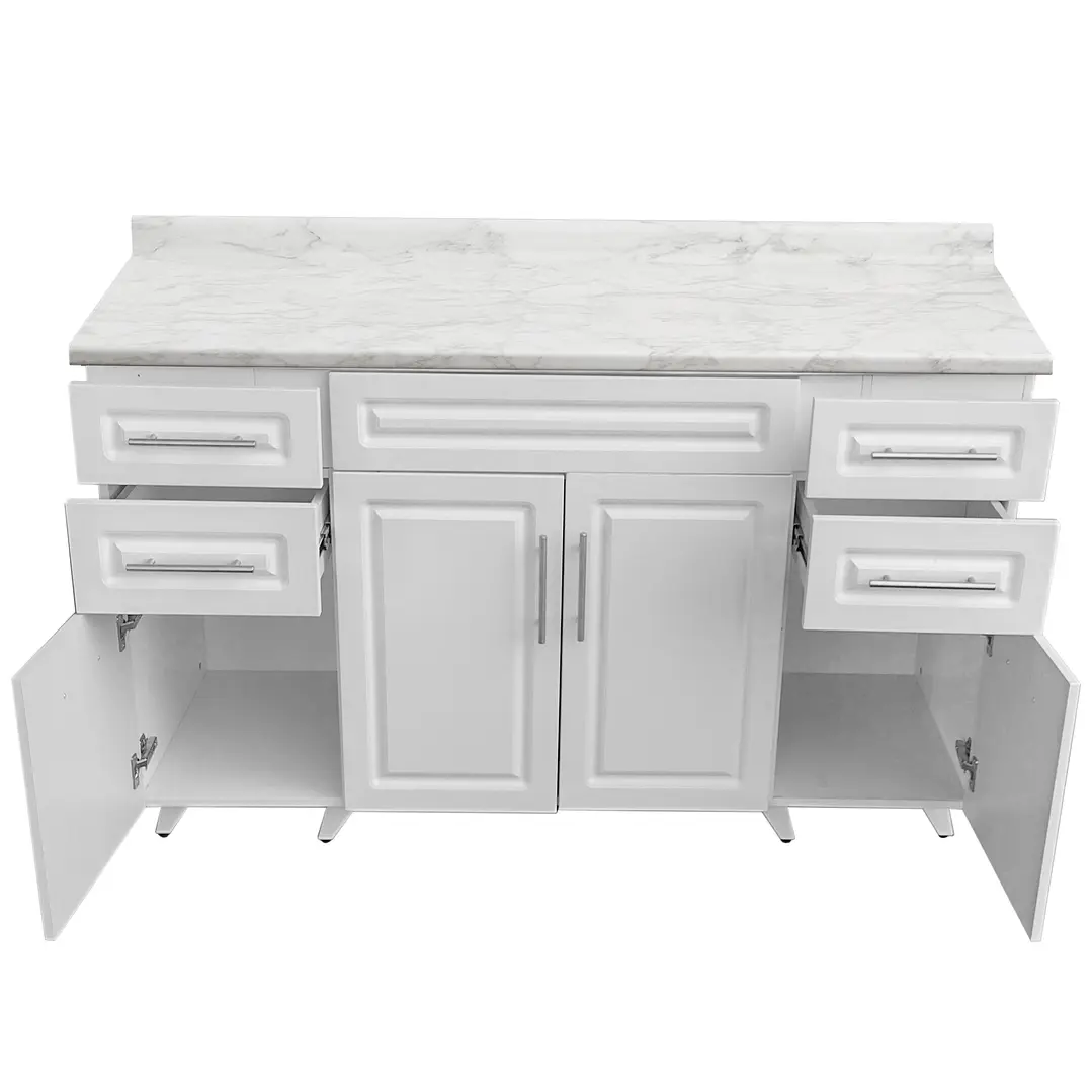 Mueble de Cocina Blanco con Postformado Blanco 150cm 2