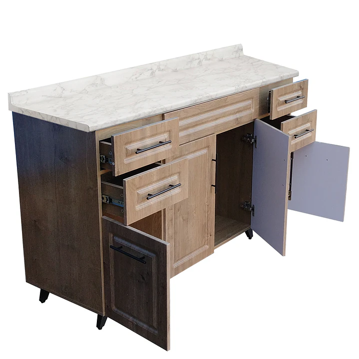 Mueble de Cocina Wood con Postformado Blanco 150cm 4
