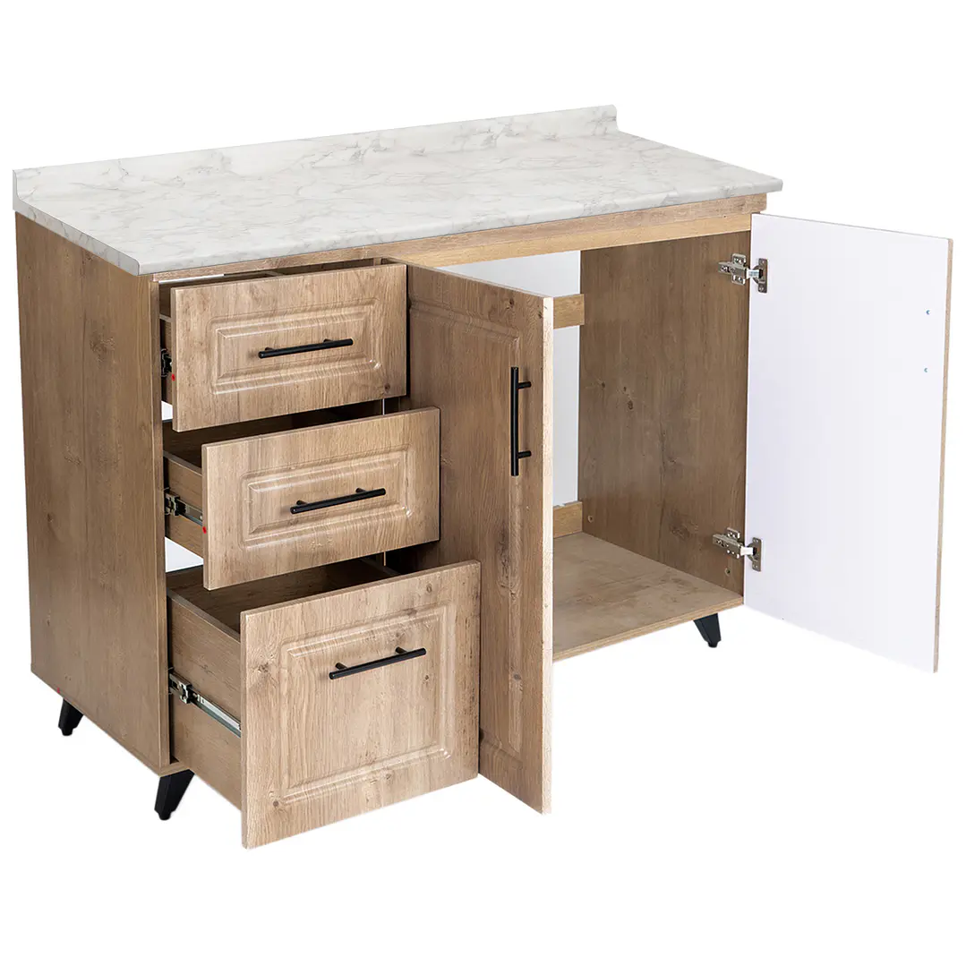 Mueble de Cocina Wood Izquierdo con Postformado Blanco 100cm 3