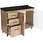 Mueble de Cocina Wood Izquierdo con Postformado Negro 100cm - Miniatura 3