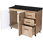 Mueble de Cocina Wood Derecho con Postformado Negro 100cm - Miniatura 3