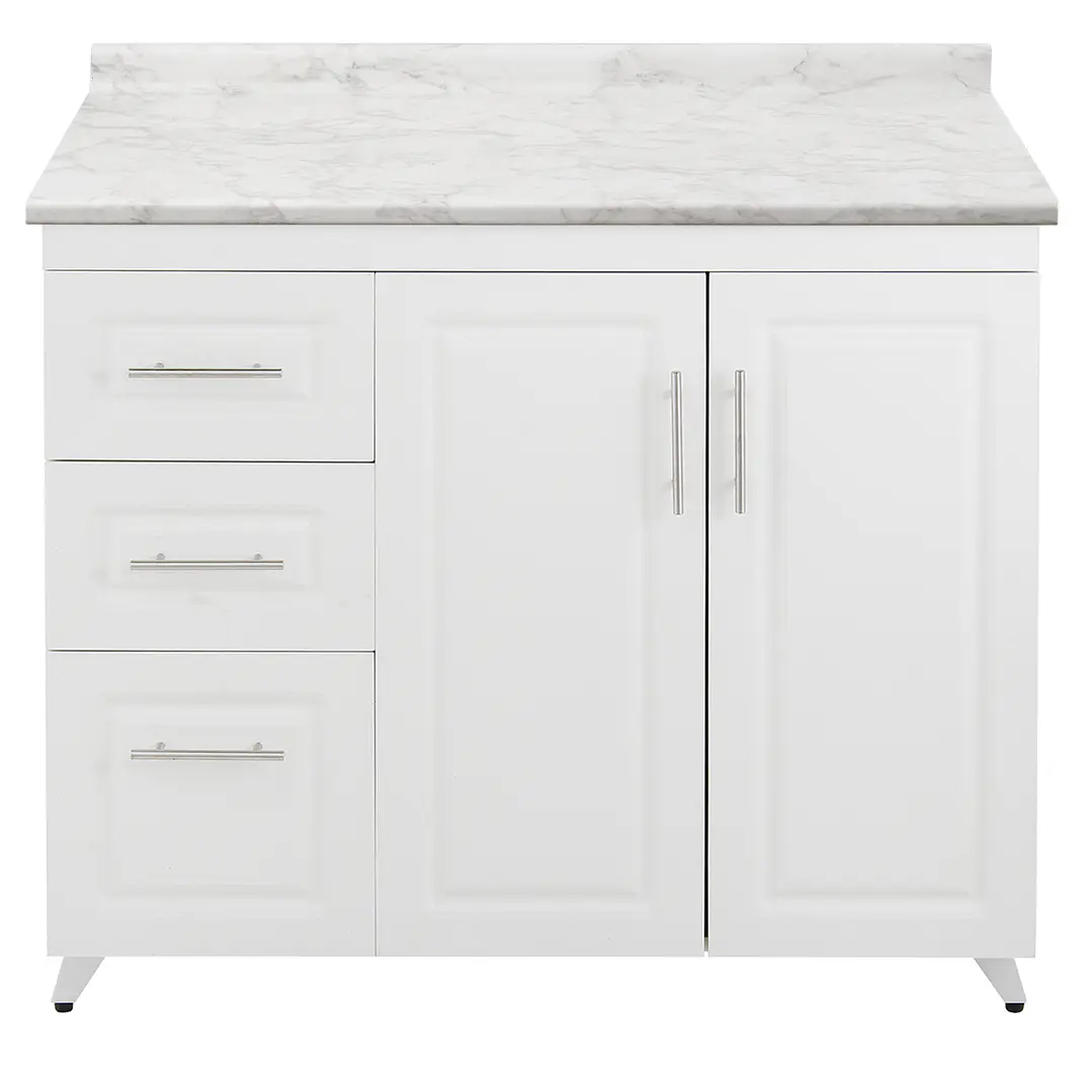 Mueble de Cocina Blanco Izquierdo con Postformado Blanco 100cm 1