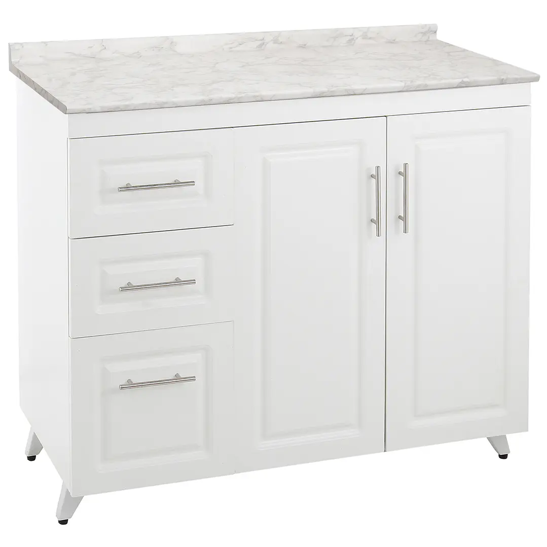 Mueble de Cocina Blanco Izquierdo con Postformado Blanco 100cm 2