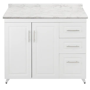 Mueble de Cocina Blanco Derecho con Postformado Blanco 100cm