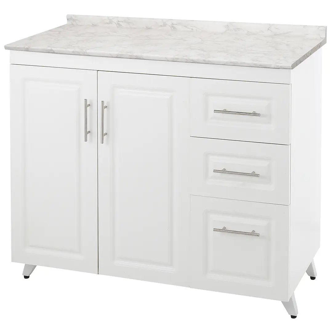 Mueble de Cocina Blanco Derecho con Postformado Blanco 100cm 2