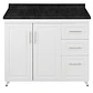 Mueble de Cocina Blanco Derecho con Postformado Negro 100cm - Miniatura 1