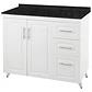 Mueble de Cocina Blanco Derecho con Postformado Negro 100cm - Miniatura 2