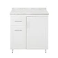 Mueble de Cocina Blanco Izquierdo con Postformado Blanco 80cm - Miniatura 1