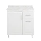 Mueble de Cocina Blanco Derecho con Postformado Blanco 80cm - Miniatura 1