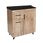 Mueble de Cocina Wood Izquierdo con Postformado Negro 80cm - Miniatura 3