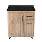 Mueble de Cocina Wood Derecho con Postformado Negro 80cm - Miniatura 1