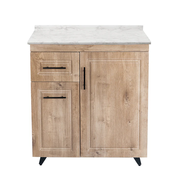 Mueble de Cocina Wood Izquierdo con Postformado Blanco 80cm 1