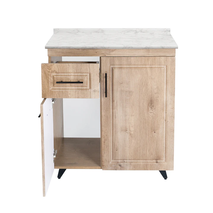Mueble de Cocina Wood Izquierdo con Postformado Blanco 80cm 2