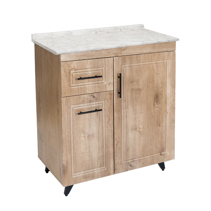 Mueble de Cocina Wood Izquierdo con Postformado Blanco 80cm 3