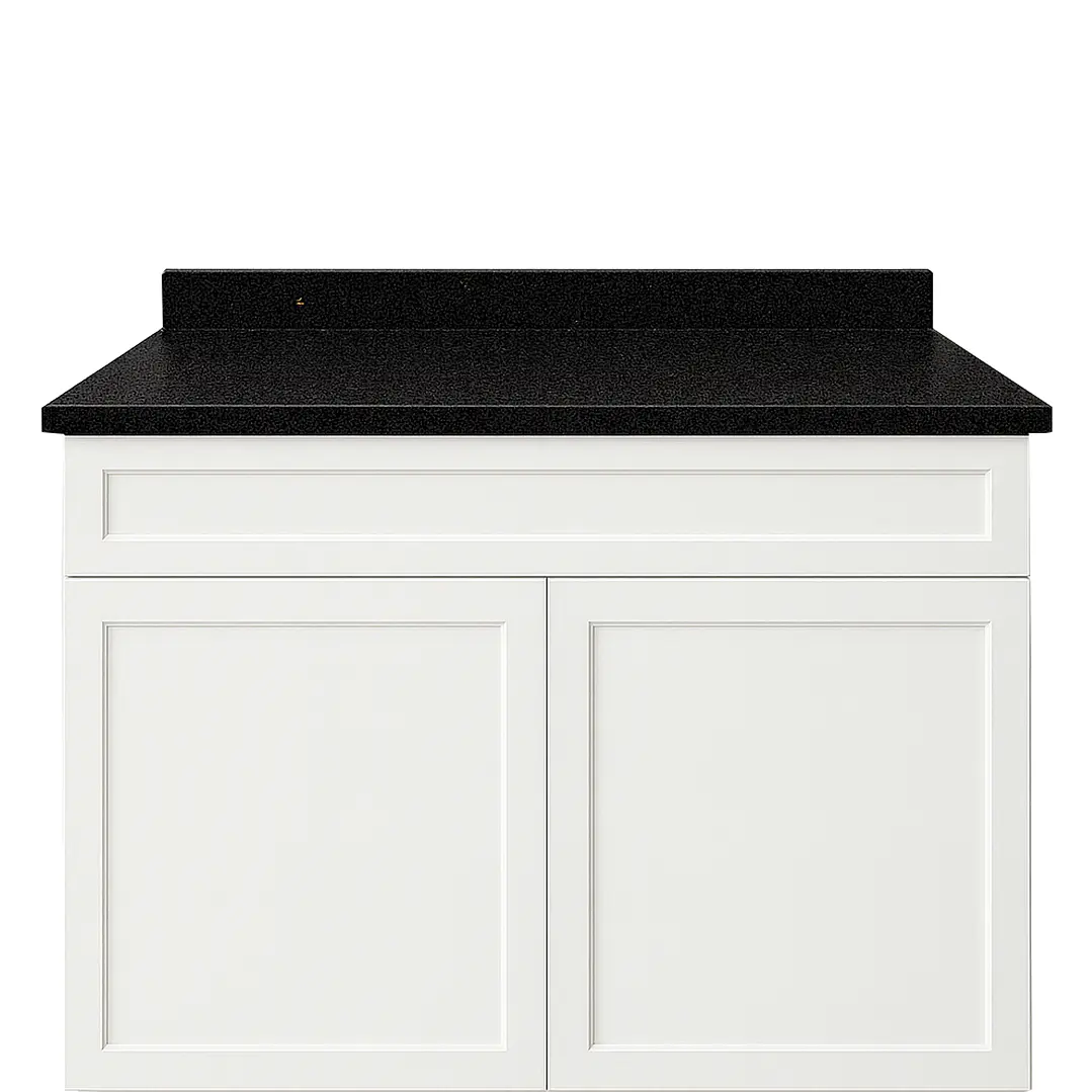 Cubierta de Cuarzo Negro Galaxy 100x51 cm (para baño o cocina) 4