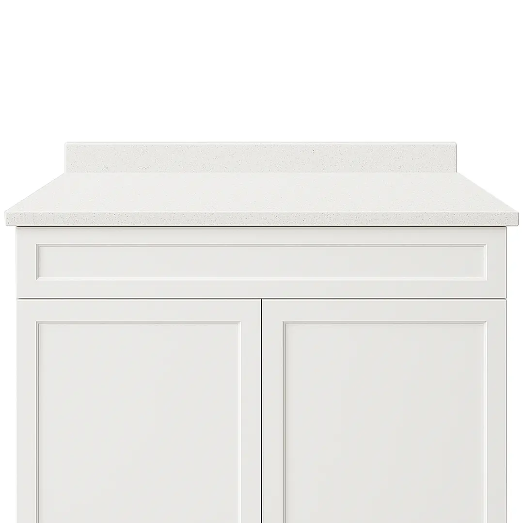 Cubierta de Cuarzo Blanco Galaxy 100x51 cm (para baño o cocina) 4