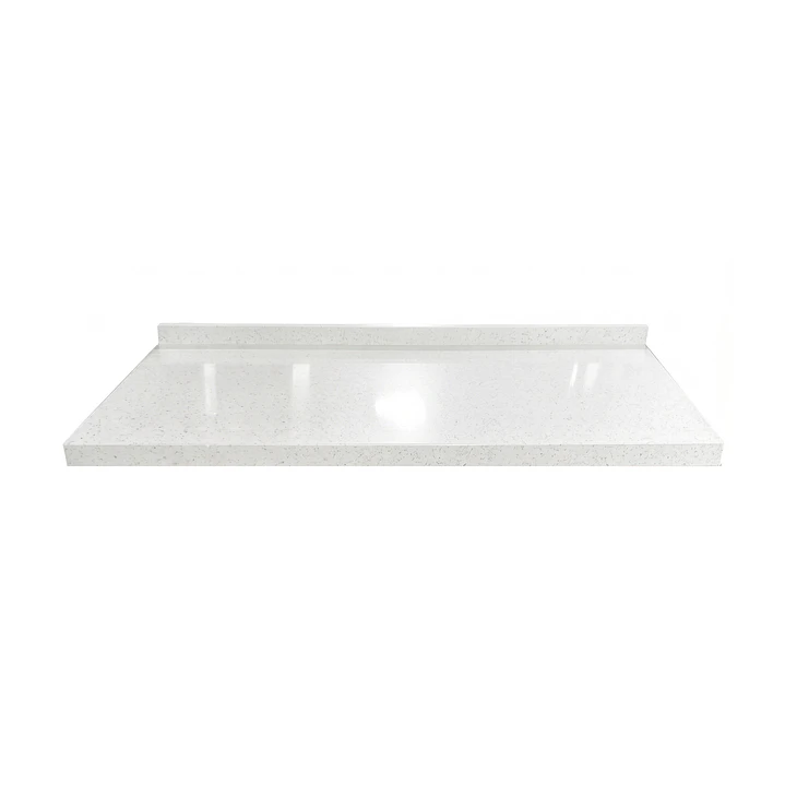 Cubierta de Cuarzo Blanco Galaxy 100x51 cm (para baño o cocina) 1