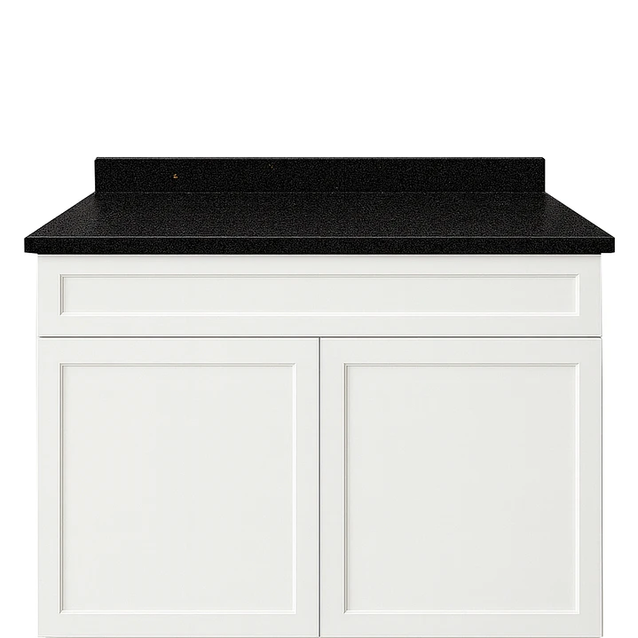 Cubierta de Cuarzo Negro Galaxy 150x51 cm (para baño o cocina) 4