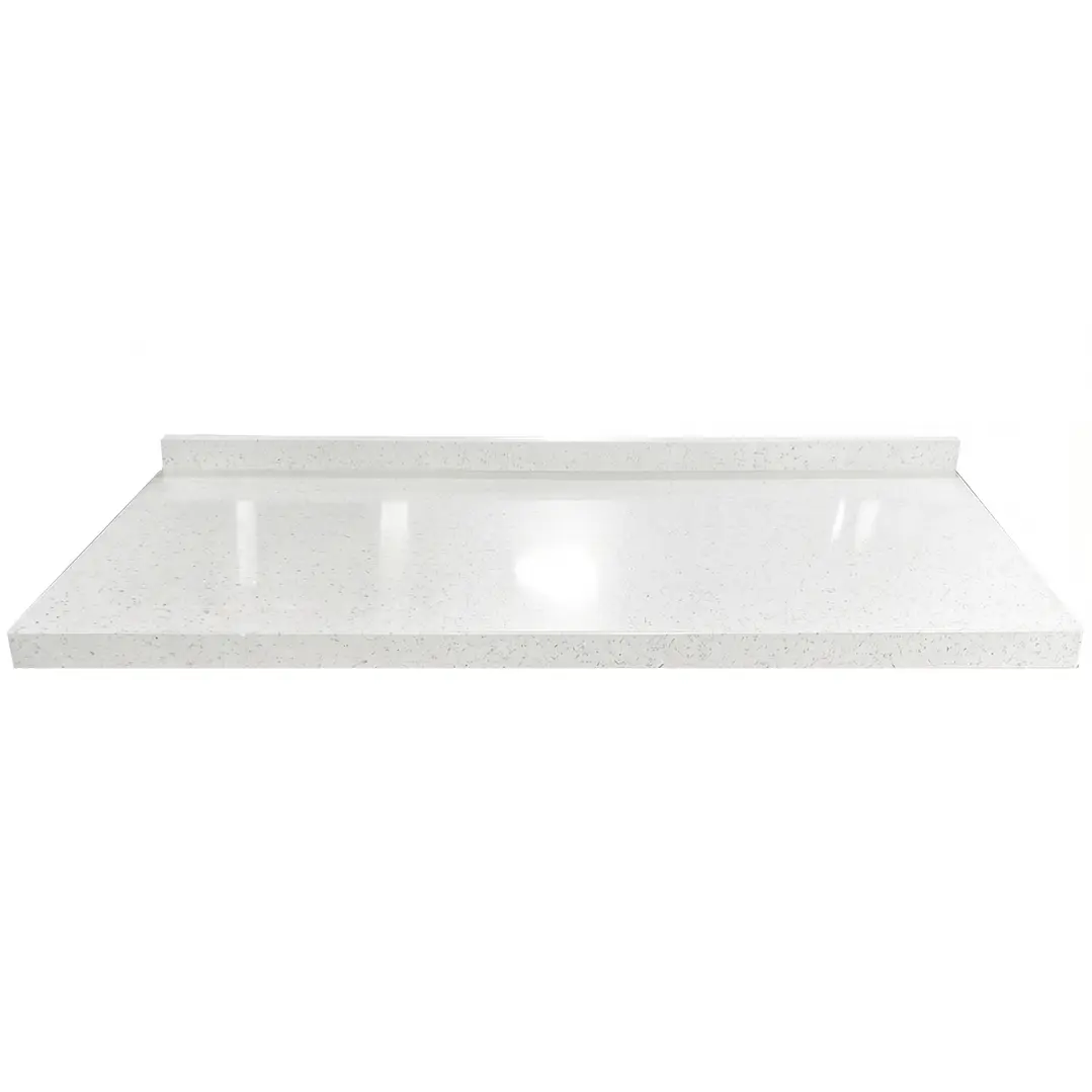 Cubierta de Cuarzo Blanco Galaxy 150x51 cm (para baño o cocina) 1