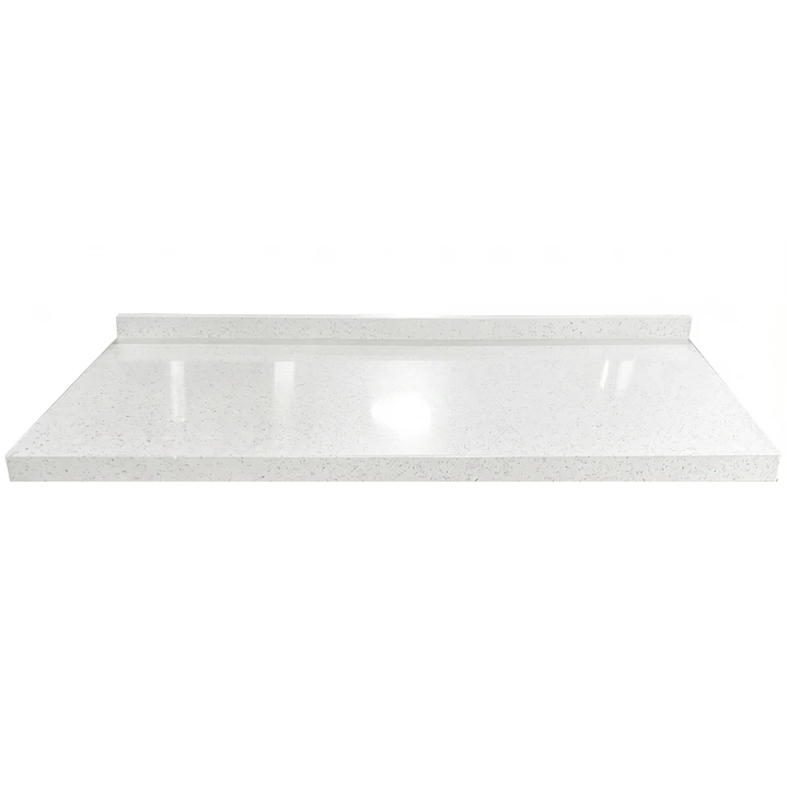 Cubierta de Cuarzo Blanco Galaxy 150x51 cm (para baño o cocina) 1