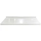 Cubierta de Cuarzo Blanco Galaxy 150x51 cm (para baño o cocina) - Miniatura 1