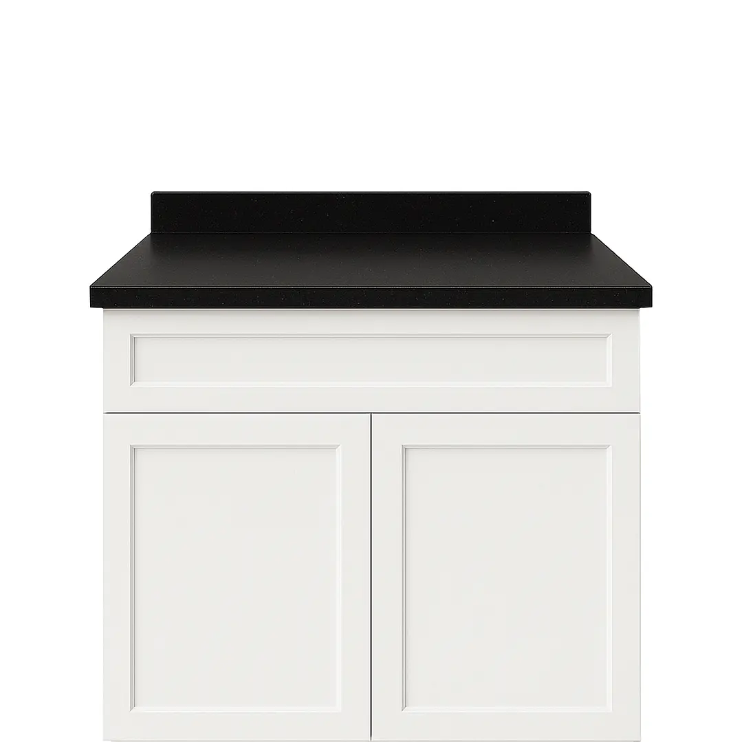 Cubierta de Cuarzo Negro Galaxy 60x51 cm (para baño o cocina) 4