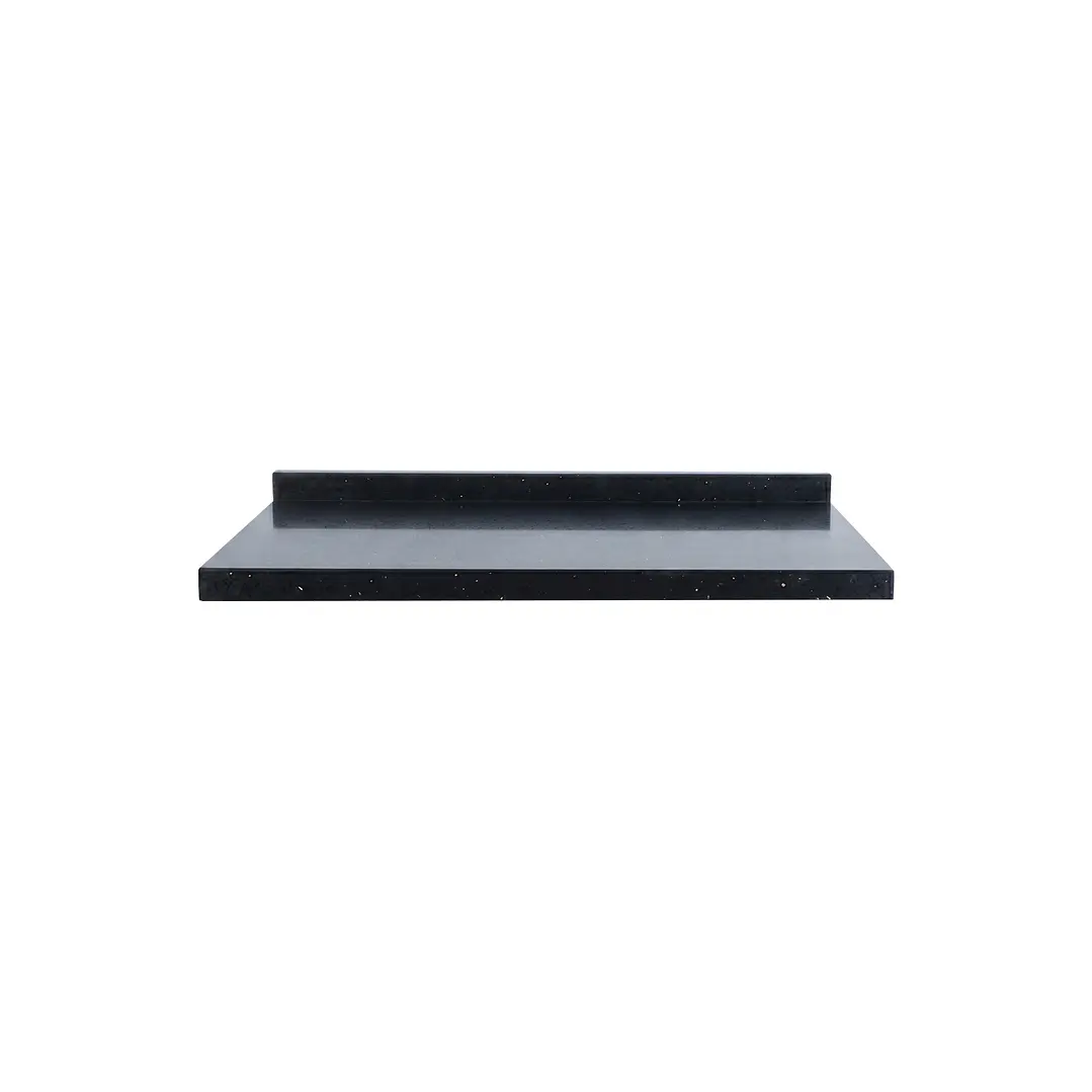 Cubierta de Cuarzo Negro Galaxy 60x51 cm (para baño o cocina) 1