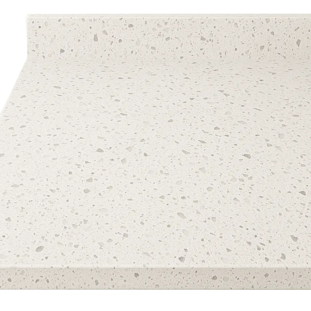 Cubierta de Cuarzo Blanco Galaxy 70x51 cm (para baño o cocina) 3