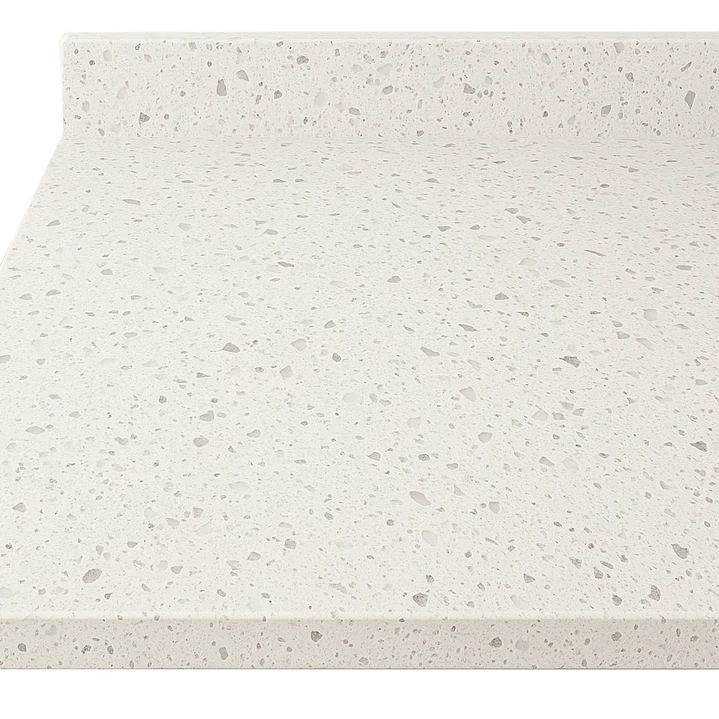 Cubierta de Cuarzo Blanco Galaxy 70x51 cm (para baño o cocina) 3