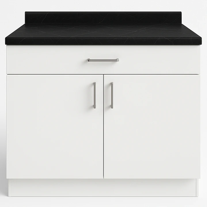 Cubierta Postformado Negro Mármol 80x51 cm (para baño o cocina) 5