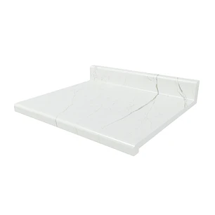 Cubierta Postformado Blanco Mármol 80x51 cm (para baño o cocina)
