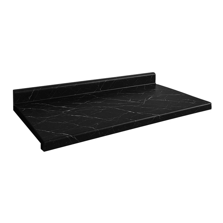 Cubierta Postformado Negro Mármol 100x51 cm (para baño o cocina) 4
