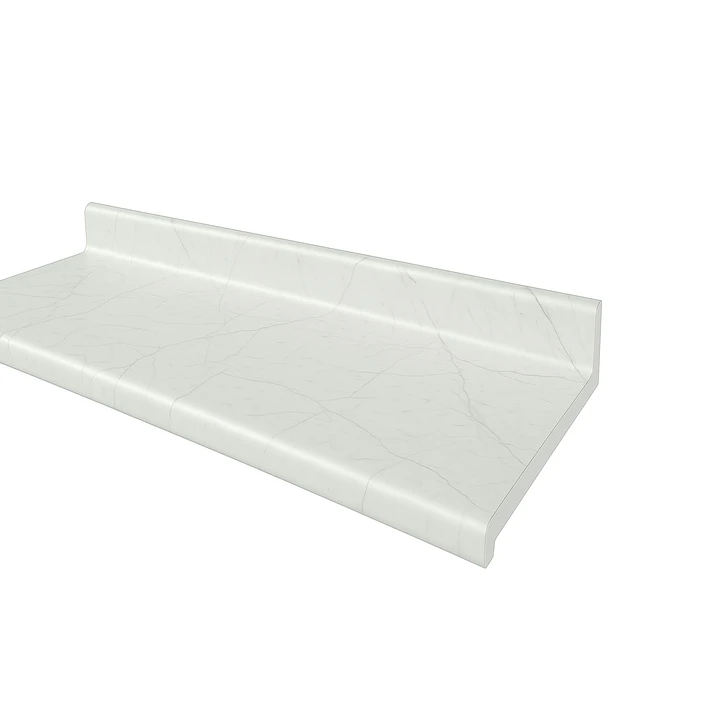 Cubierta Postformado Blanco Mármol 100x51 cm (para baño o cocina) 4